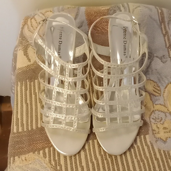 Pierre Dumas " Sassy" Gladiator Heels Sz 8.5 M - Picture 1 of 7